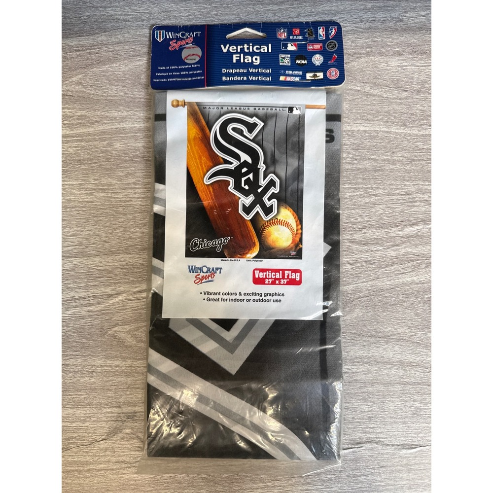 WinCraft Chicago White Sox MLB Vertical Flag 27 x 37 Banner New